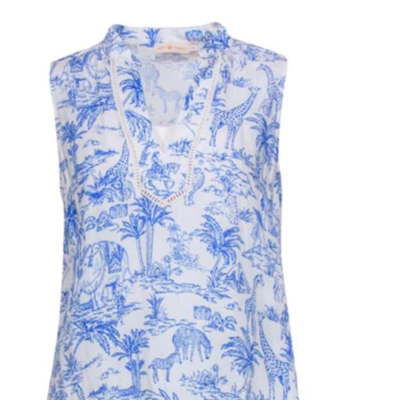 Tory Burch Tunic Dress - IVORY FAR AND AWAY - Picture 1 of 8